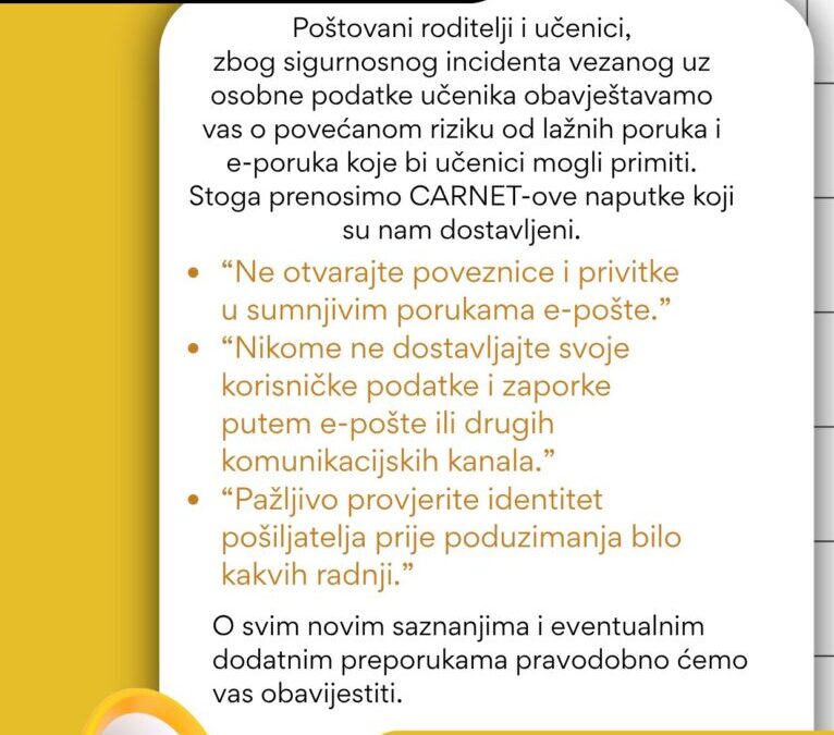 Digitalna sigurnost naših učenika